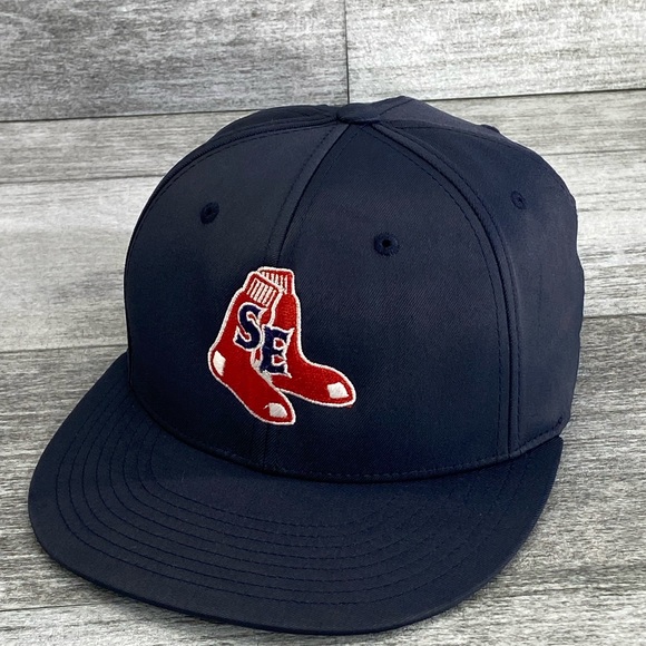 Pacific Headwear Flexfit D Series 8D6 Small/Medium Red Sox SE Flat Bill Hat - Picture 13 of 16